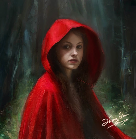Red Riding Hood Oil Painting