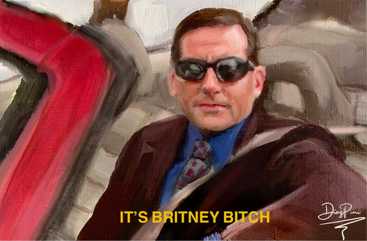 Michael Scott Britney Oil Painting