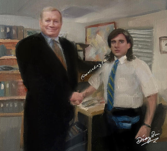 Young Michael Scott Oil Painting