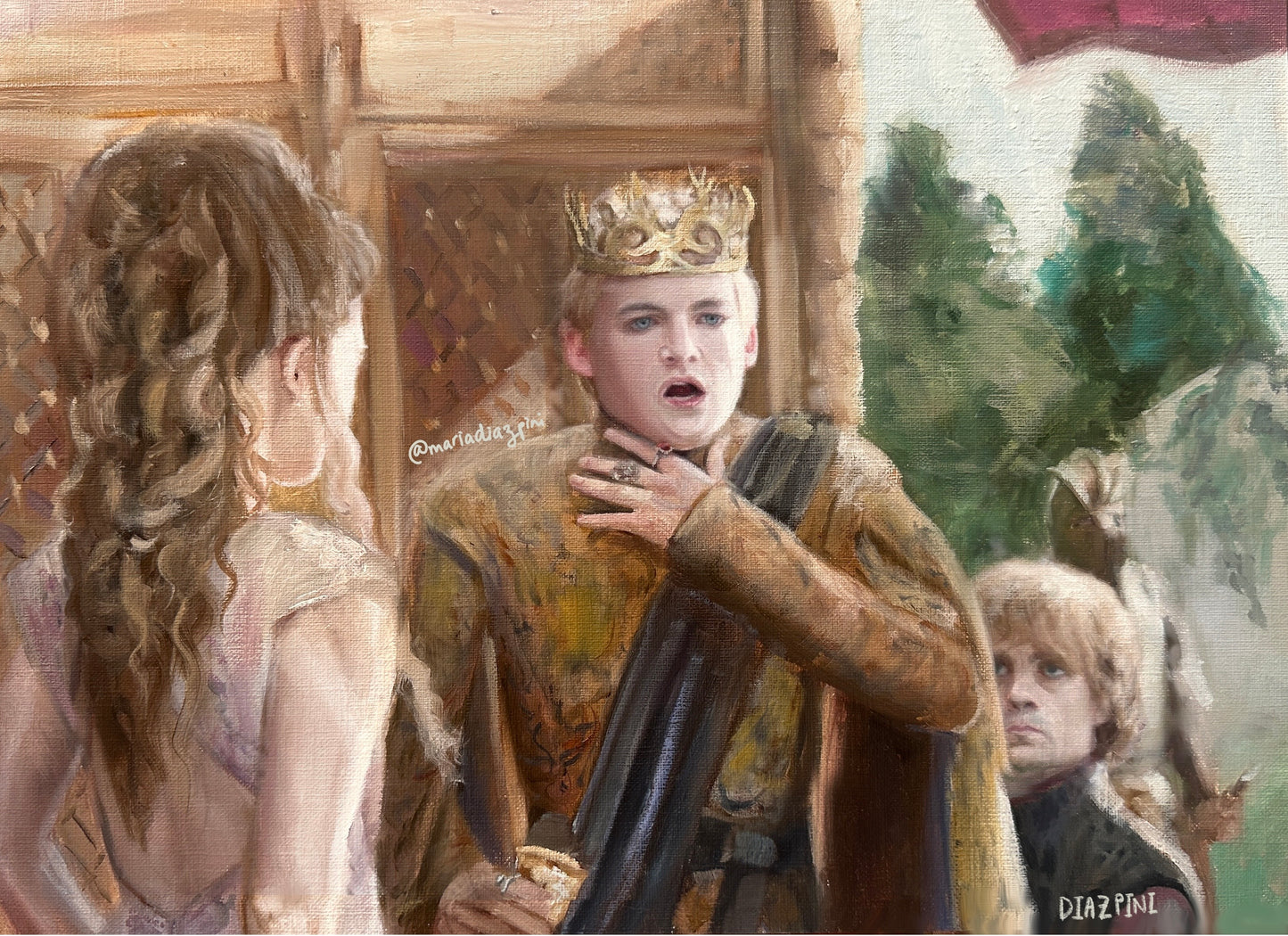 Purple Wedding Game of Thrones Oil Painting