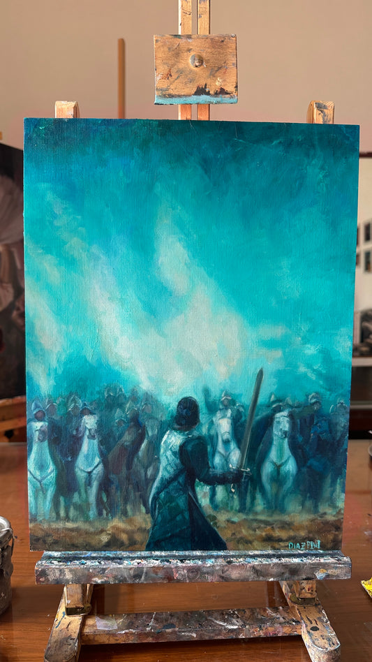 Battle of the Bastards GOT Oil Painting