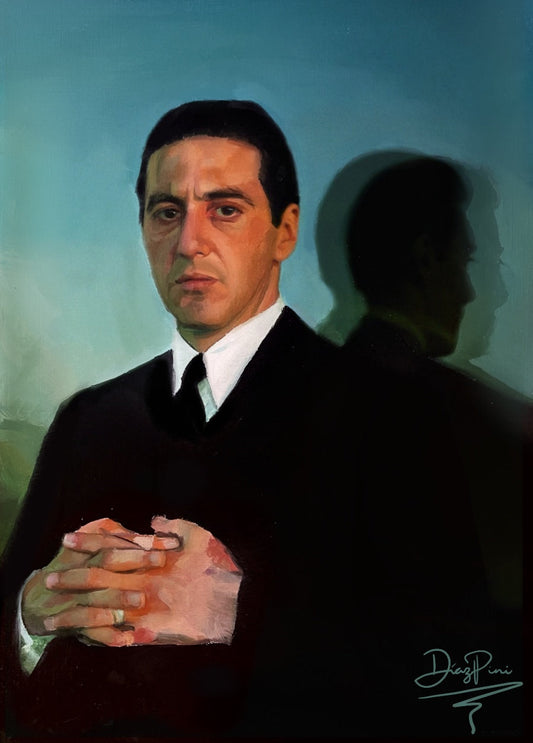 Godfather Michael Corleone Oil Painting