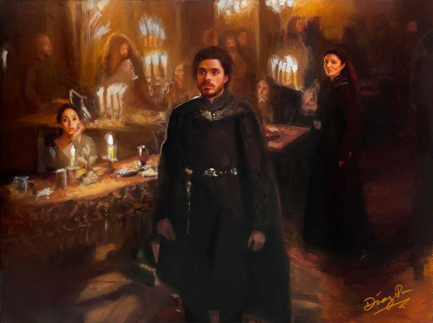 Red Wedding GOT Oil Painting