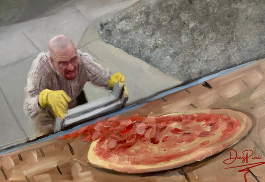 Breaking Bad pizza Oil Painting