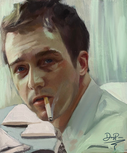 Fight Club Narrator Oil Painting