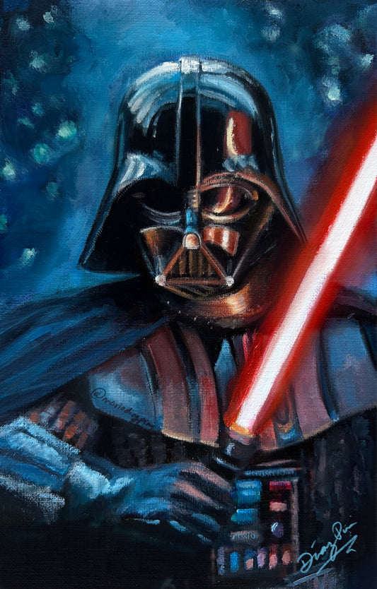 Darth Vader Oil Painting