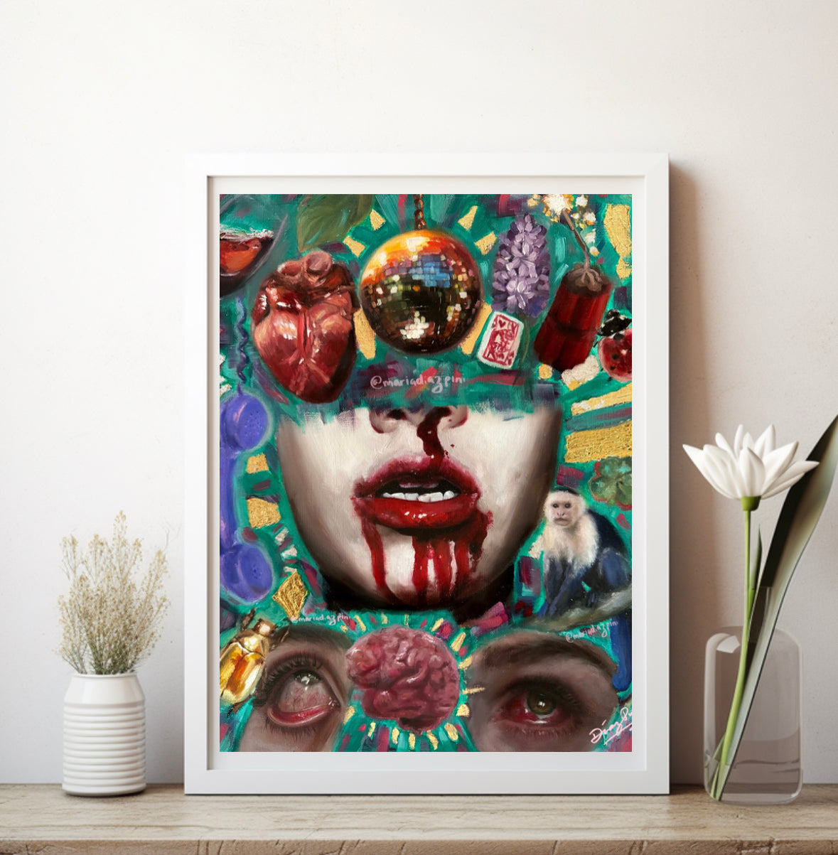 Mouth art print