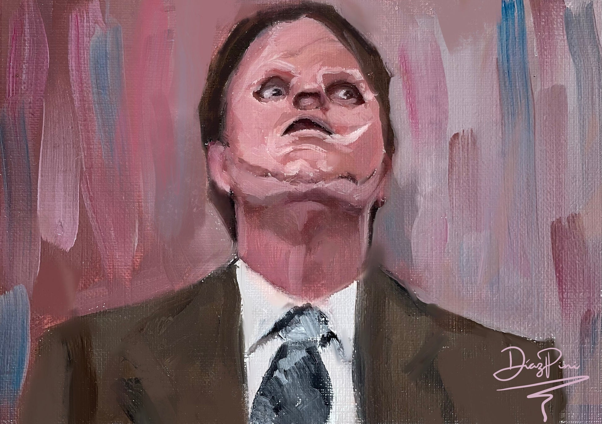 Dwight schrute Art Print, CPR Dwight Art Print, The Office Poster, Funny Art, The Office US, artwork, Funny Wall Art, The Office Wall Arr